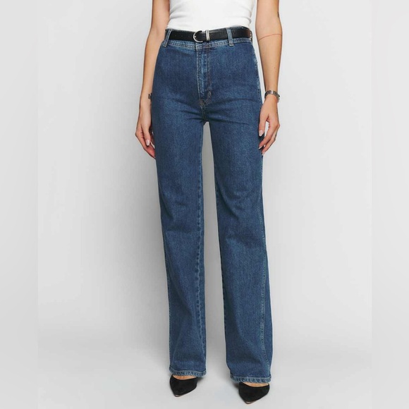 Reformation Clara High Rise Wide Leg Jeans Size 28 - Picture 2 of 12